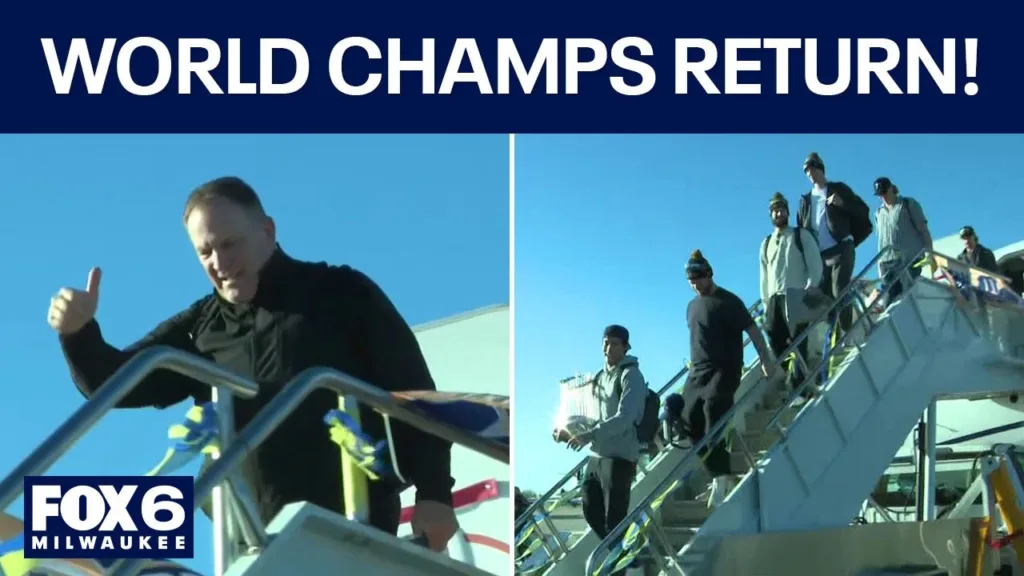 Milwaukee welcomes home its World Series-winning Brewers