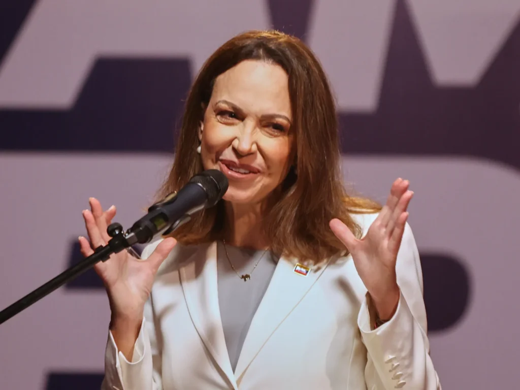 Venezuela’s Machado credits Trump with freedom, seeks 2027 vote